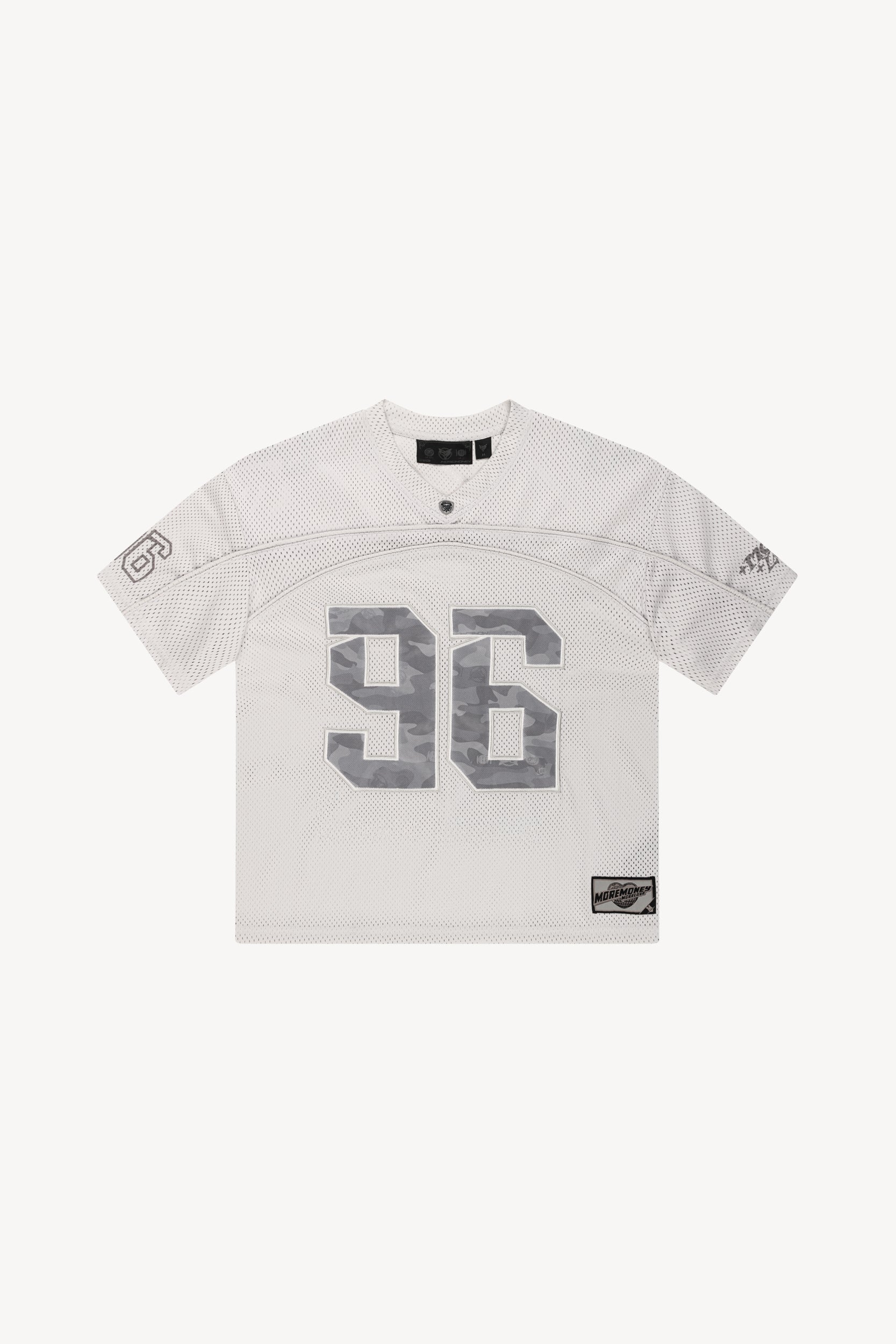 PLUS MESH JERSEY + DISTINCTIVE BAGGY DENIM GREY WASHED