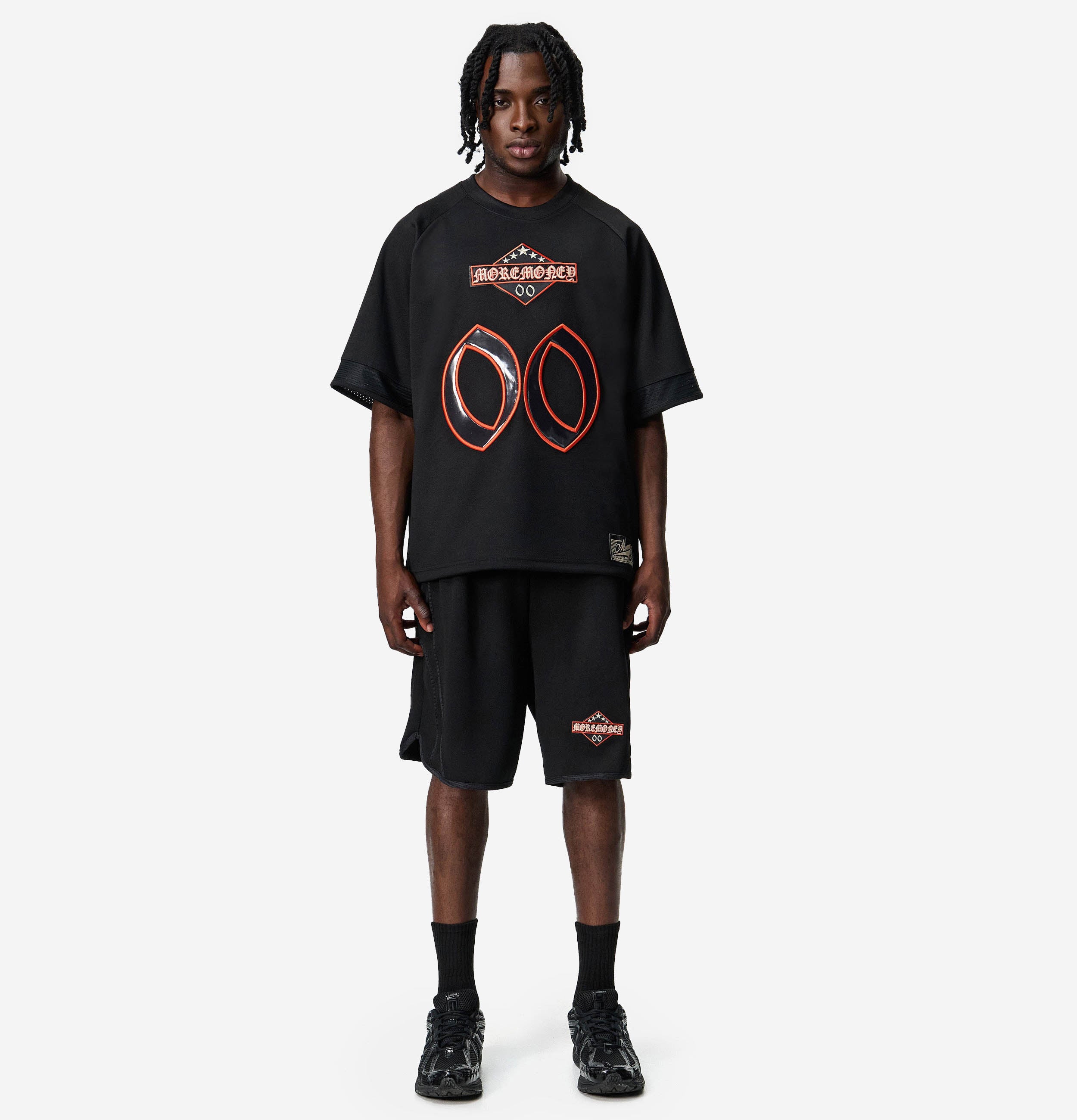 MORE MONEY MESH JERSEY BLACK
