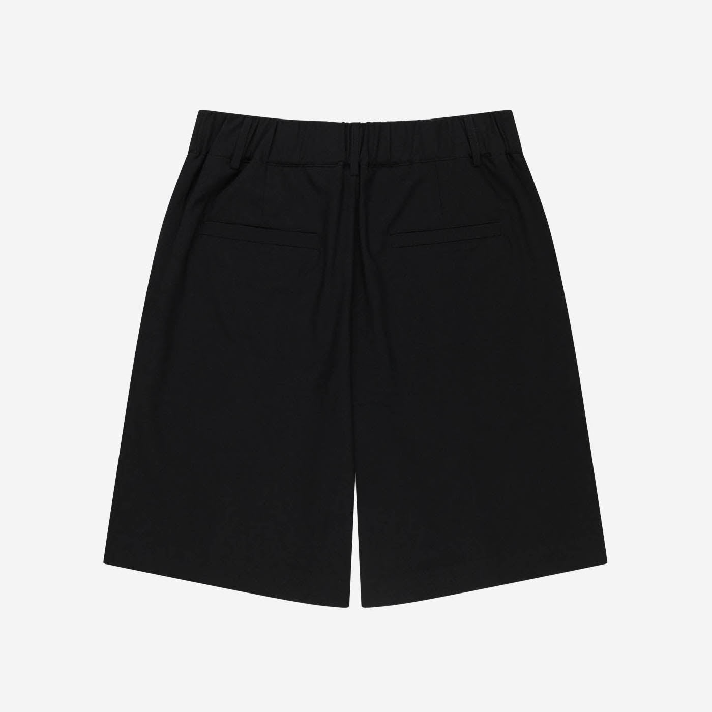 PLEATED SHORTS BLACK