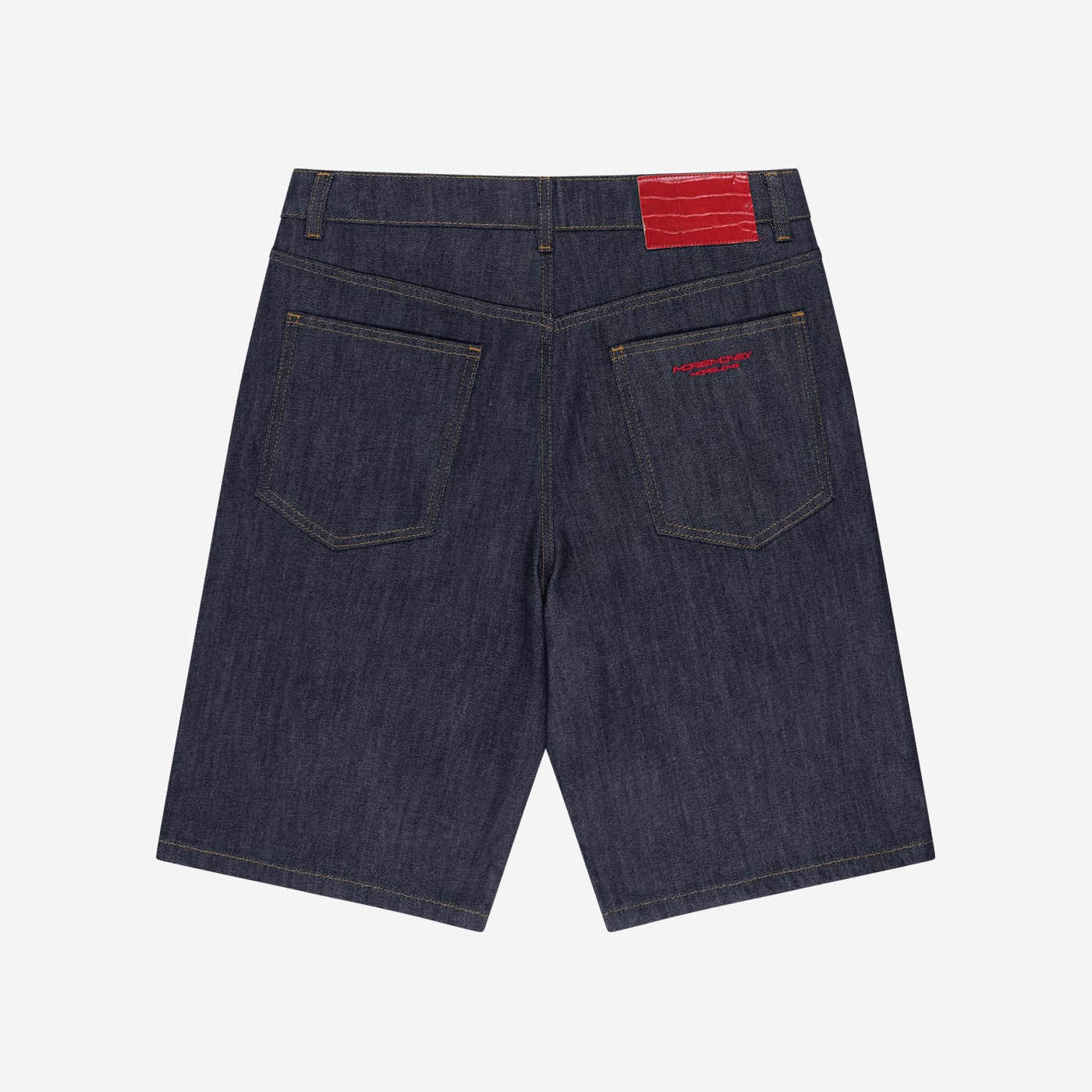 LOST BOND TEE LIGHT PINK + BASE JORTS RAW BLUE