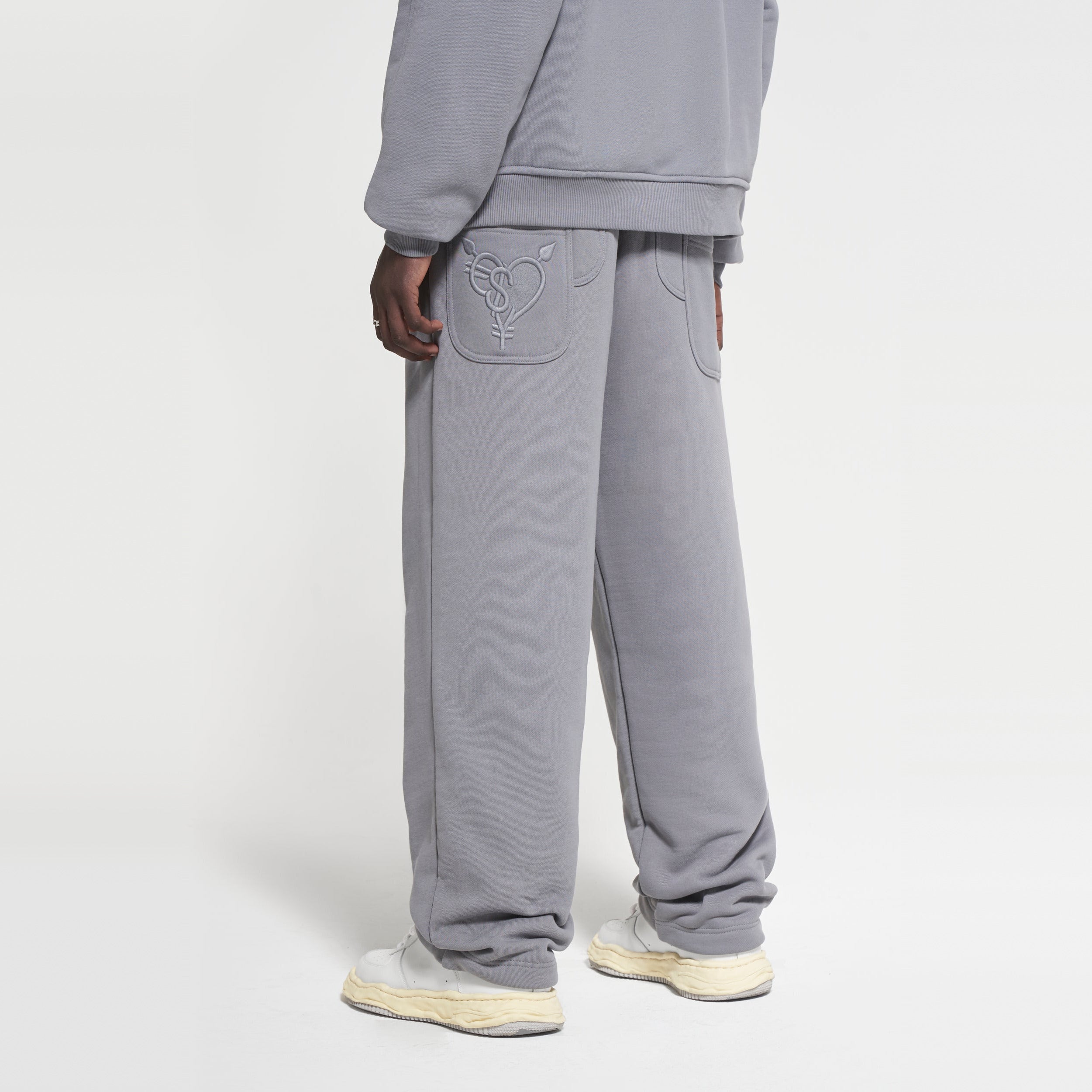 OPEN LEG JOGGER ASH