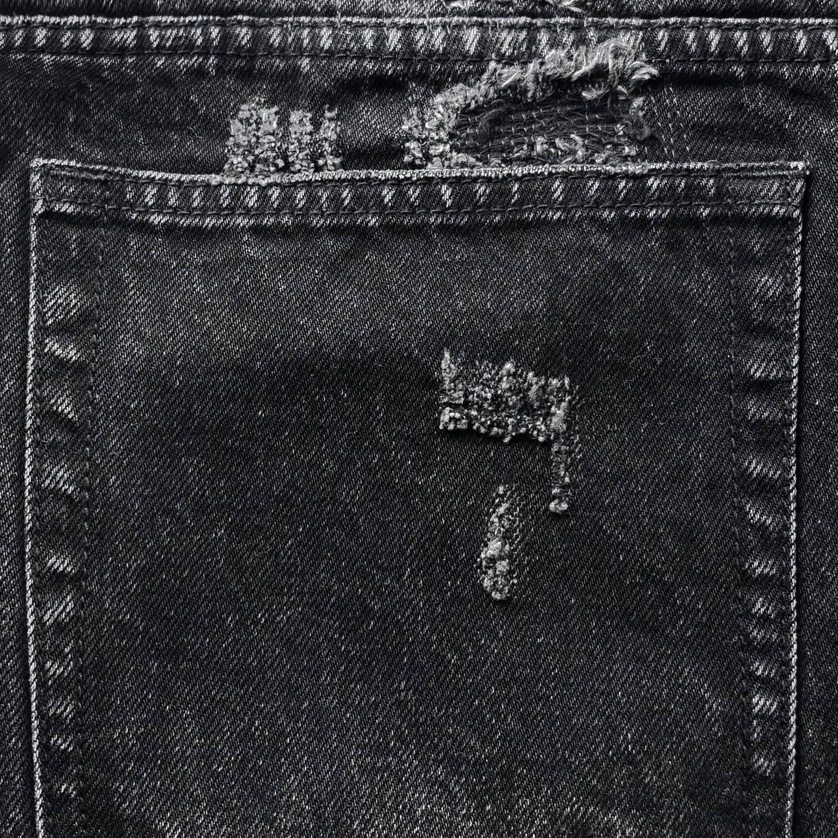REPAIR DENIM BLACK IRON