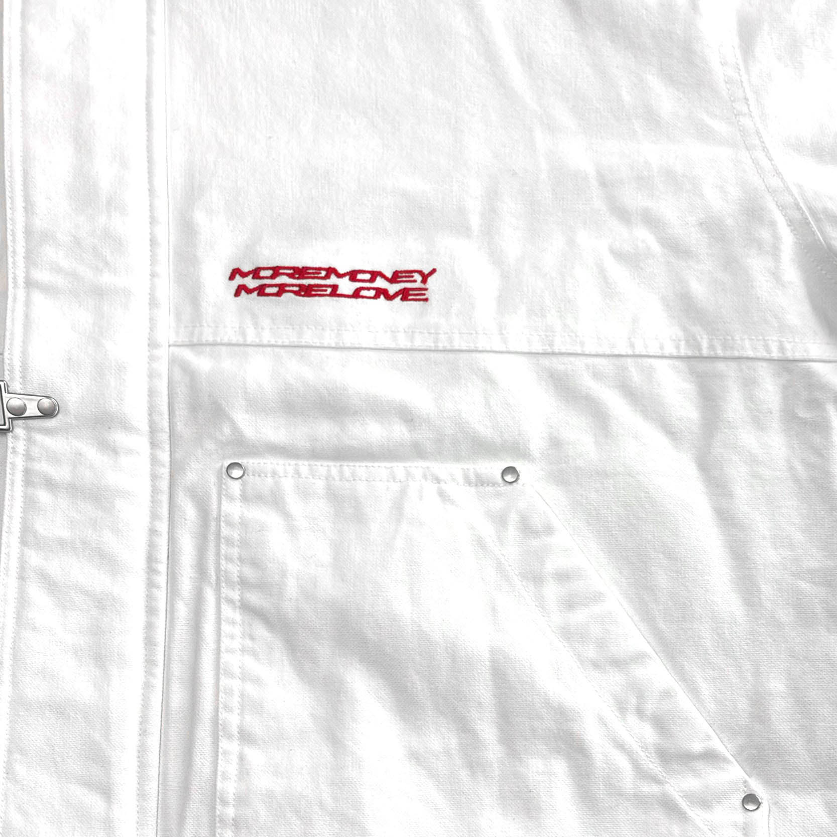 UTILITY CANVAS JACKET WHITE DUST