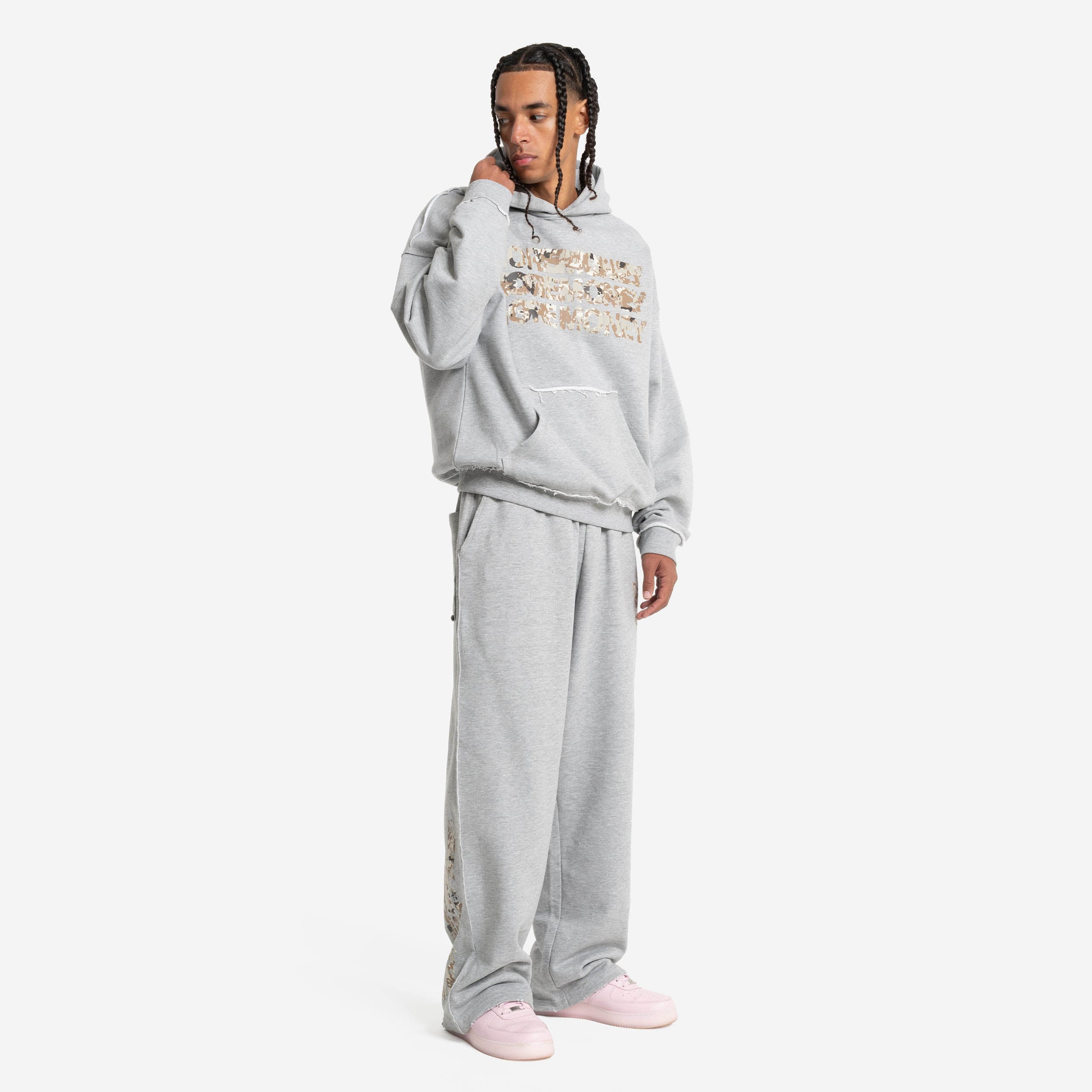 MONEY CALLING FLATLOCK JOGGER GREY MELANGE