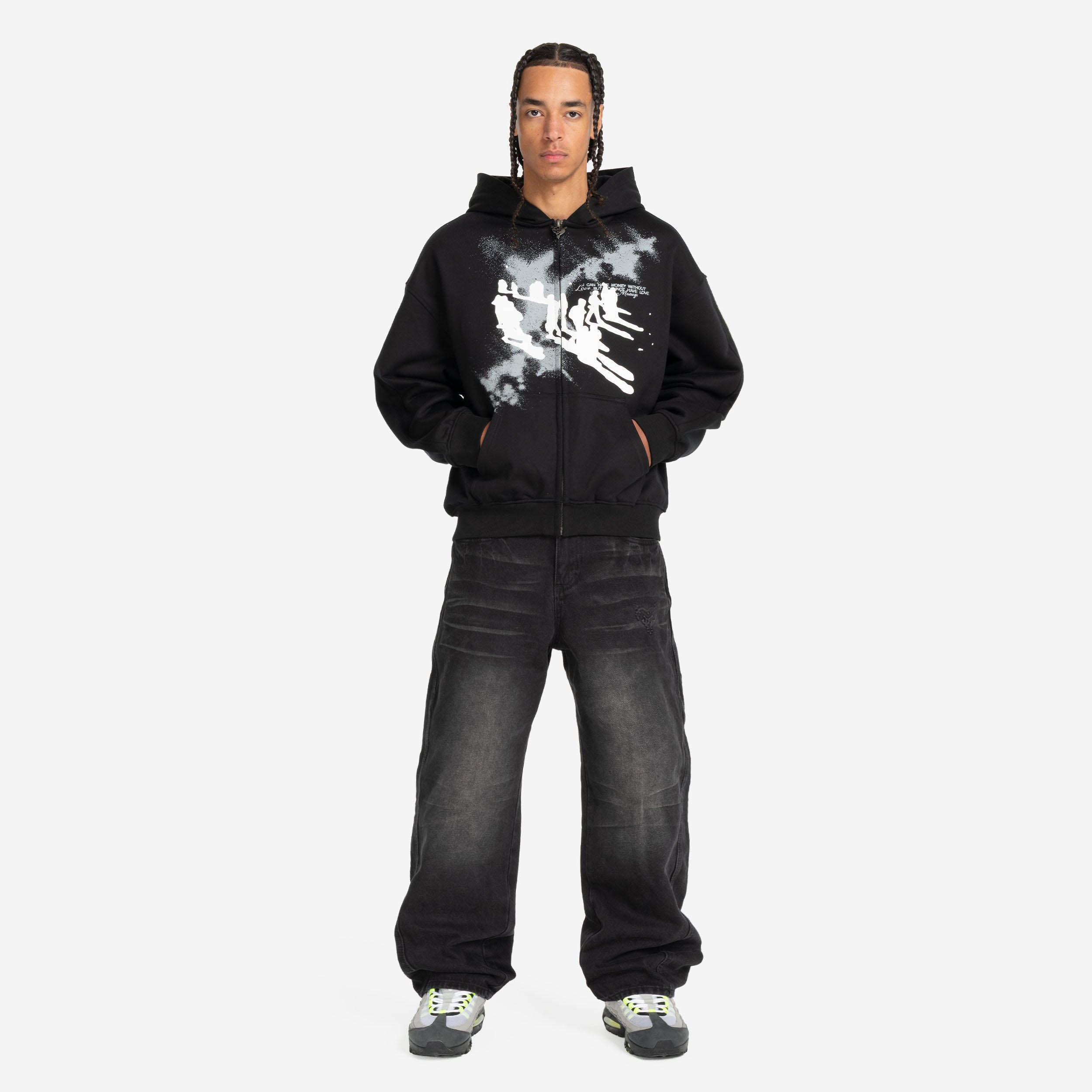 TRANSCENDENTAL ZIP ALL BLACK