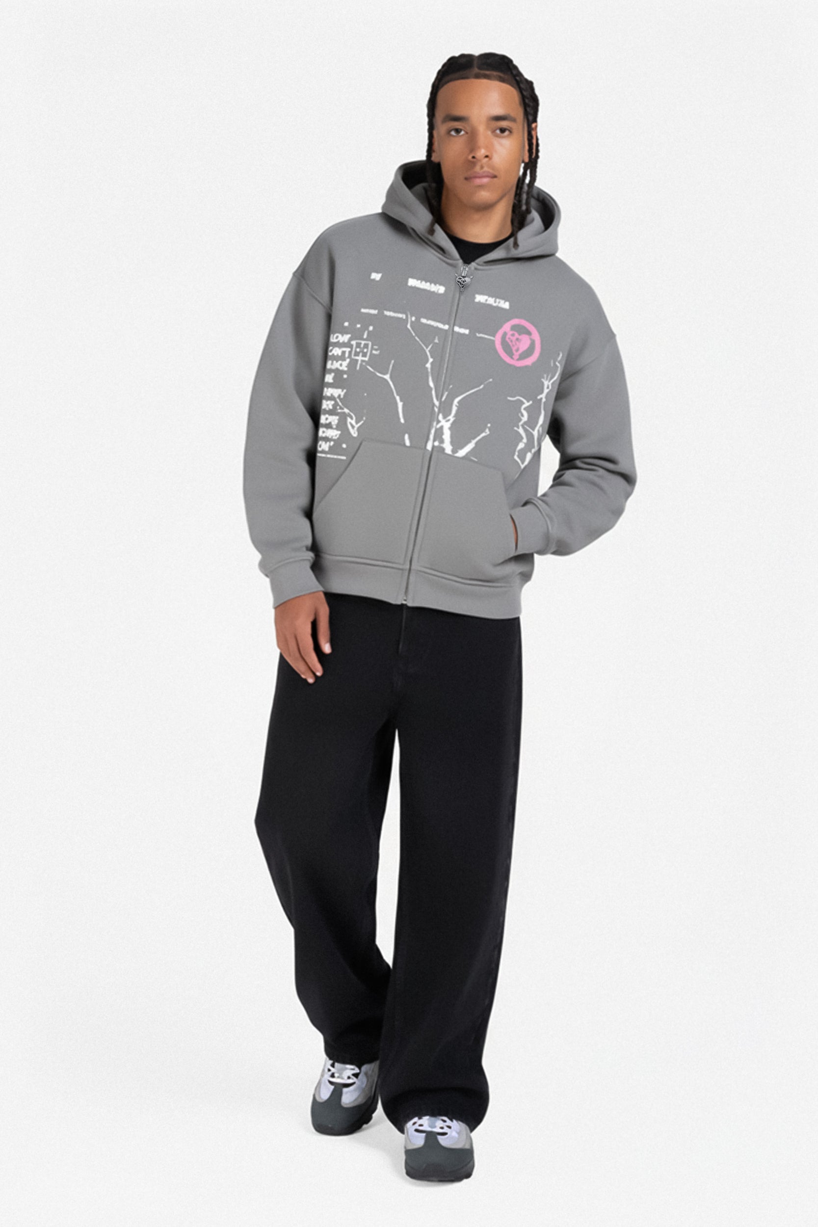 MONEY ROOTED ZIP ASH