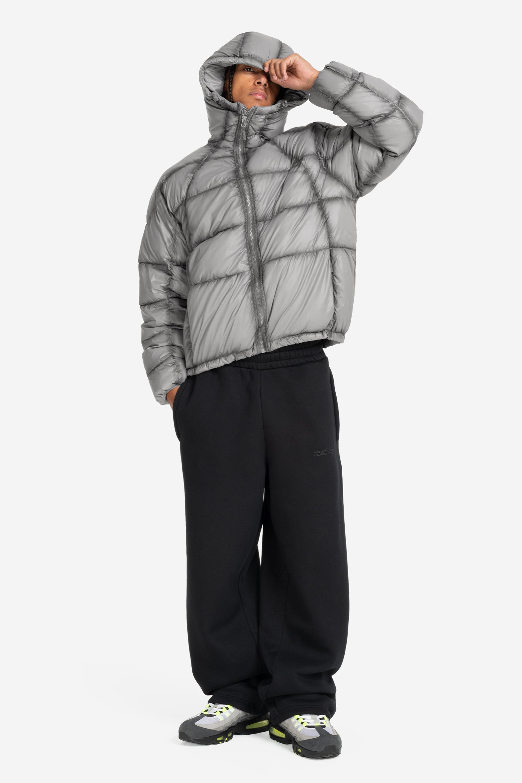 BIG PUFFA JACKET METALLIC GREY