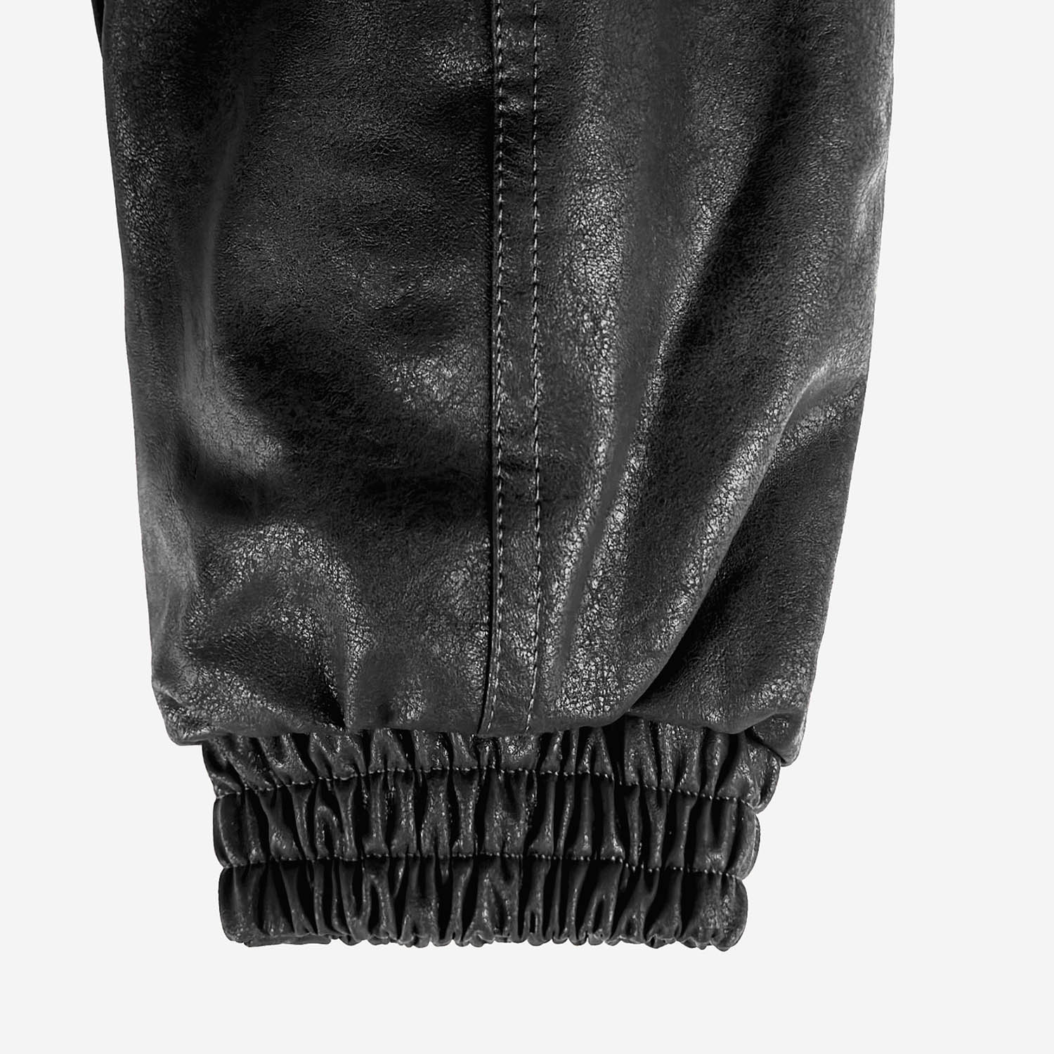 DA BIG M LEATHER JACKET BLACK