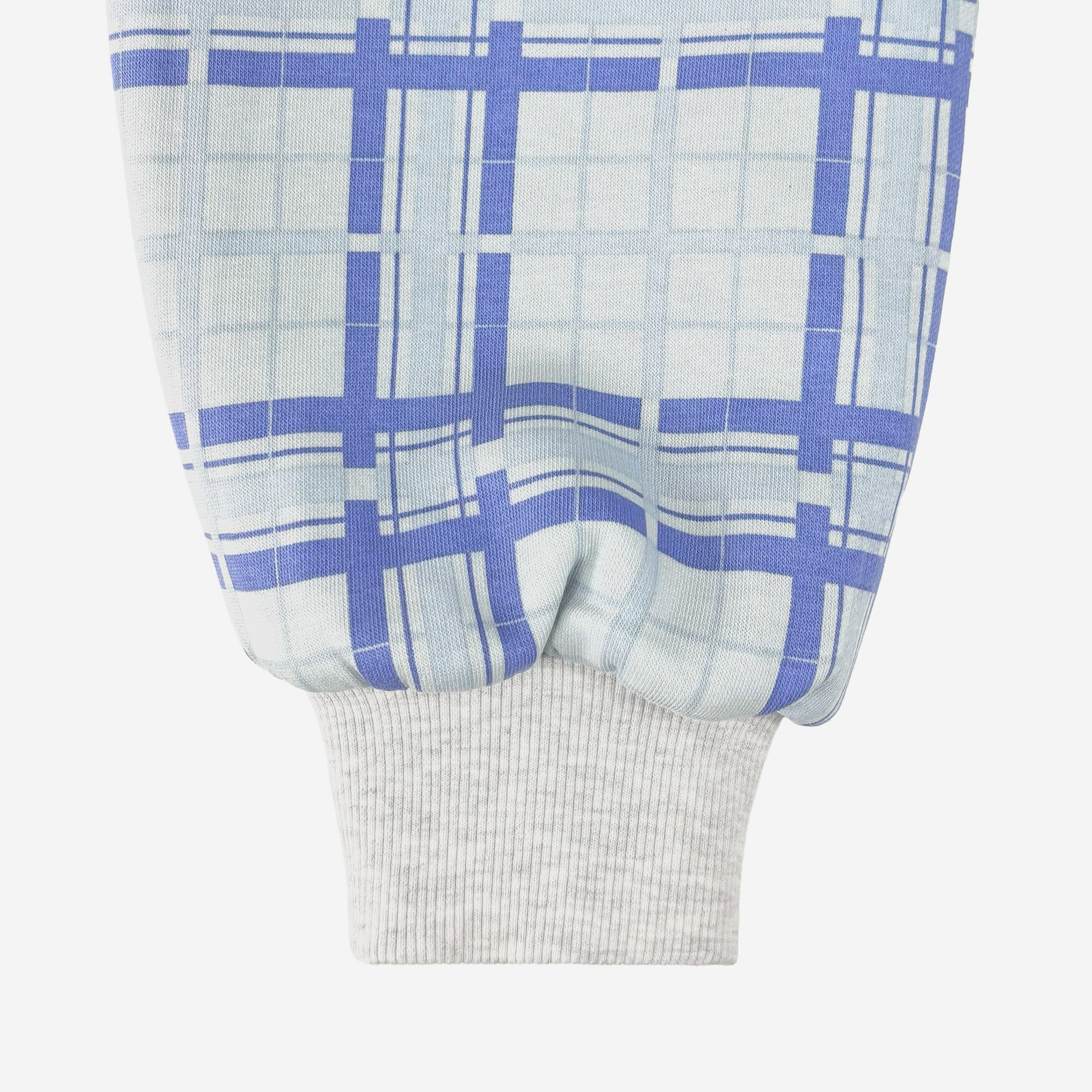 REVERSIBLE PLAID ZIP HOODIE AIR BLUE