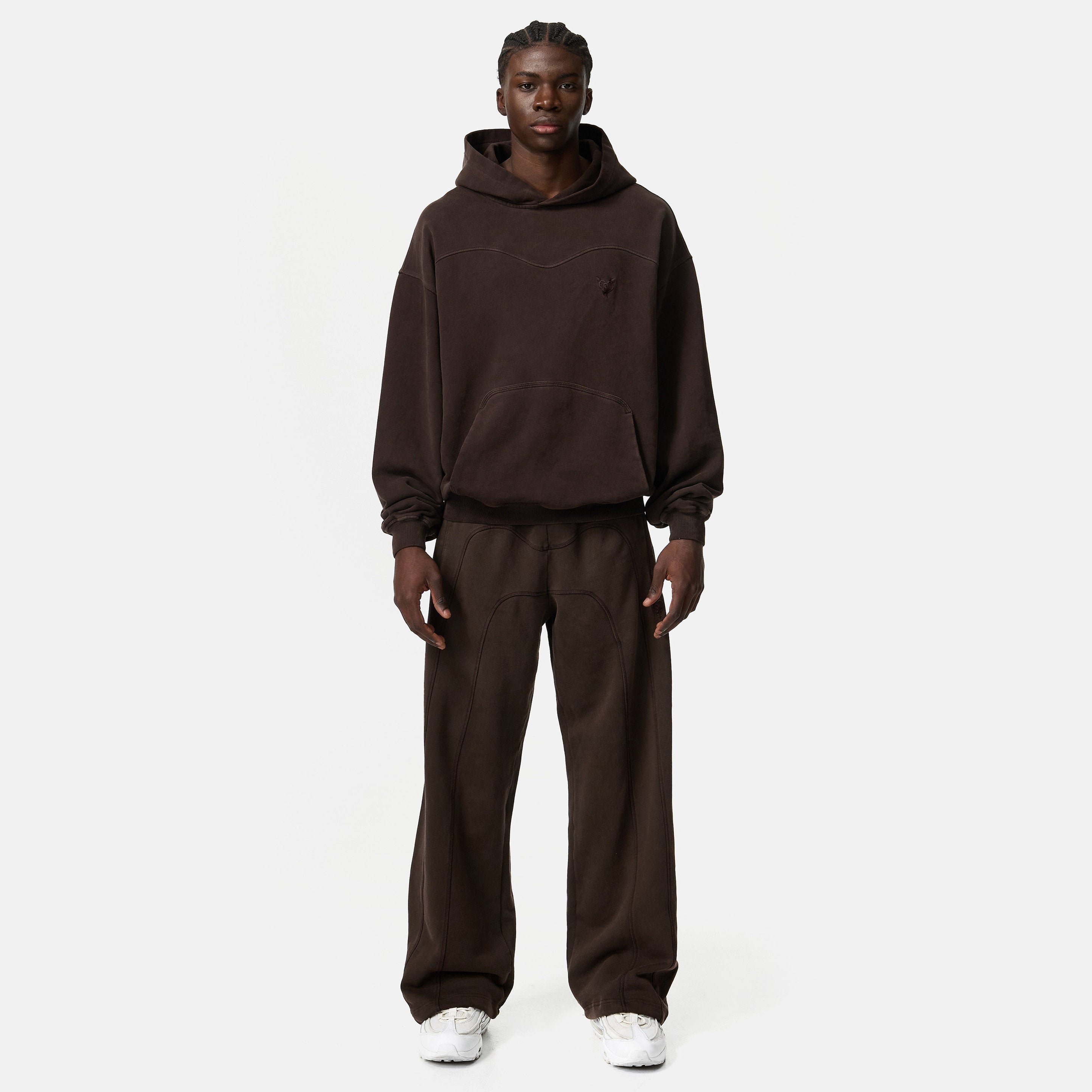 STACKS HOODIE BROWN