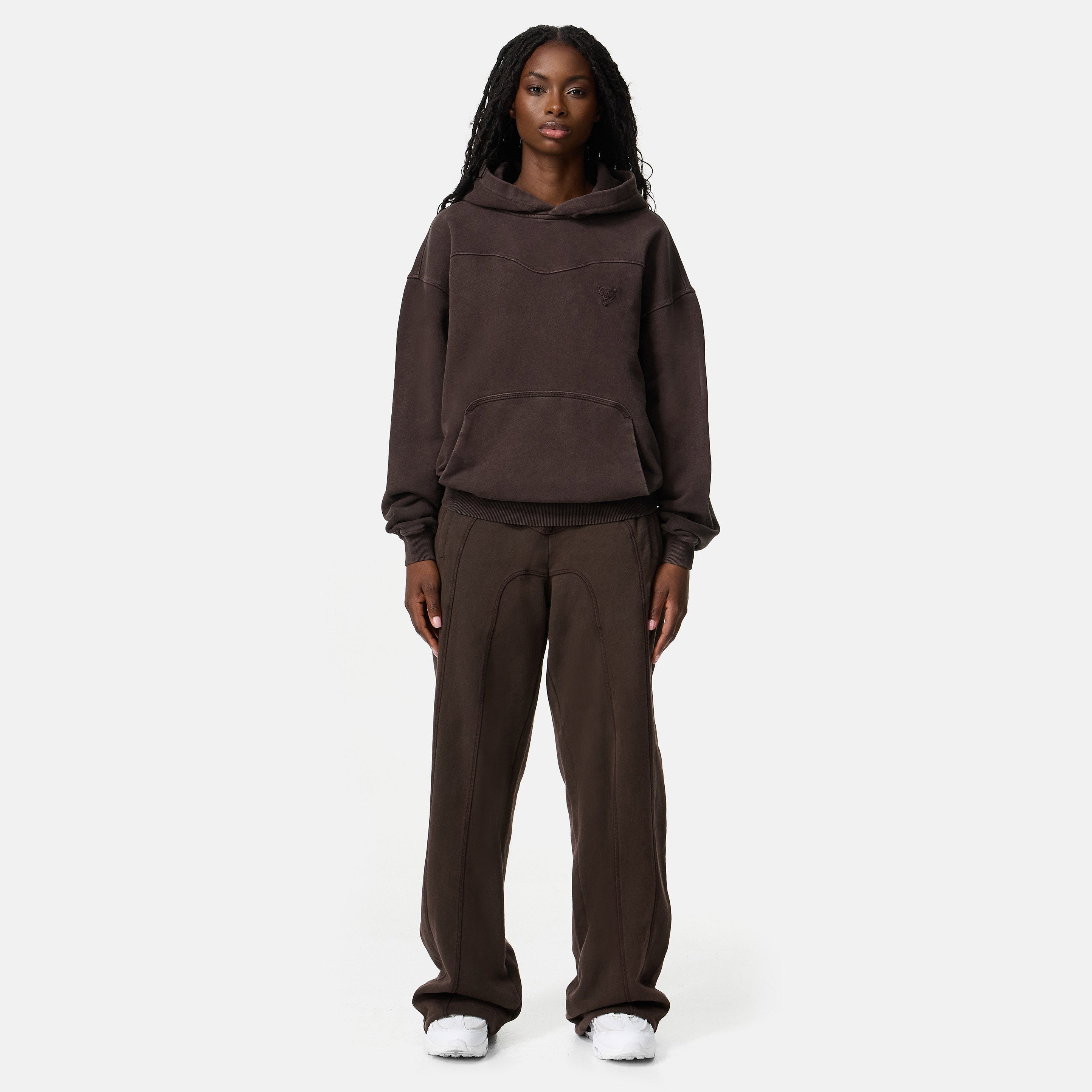 STACKS HOODIE BROWN