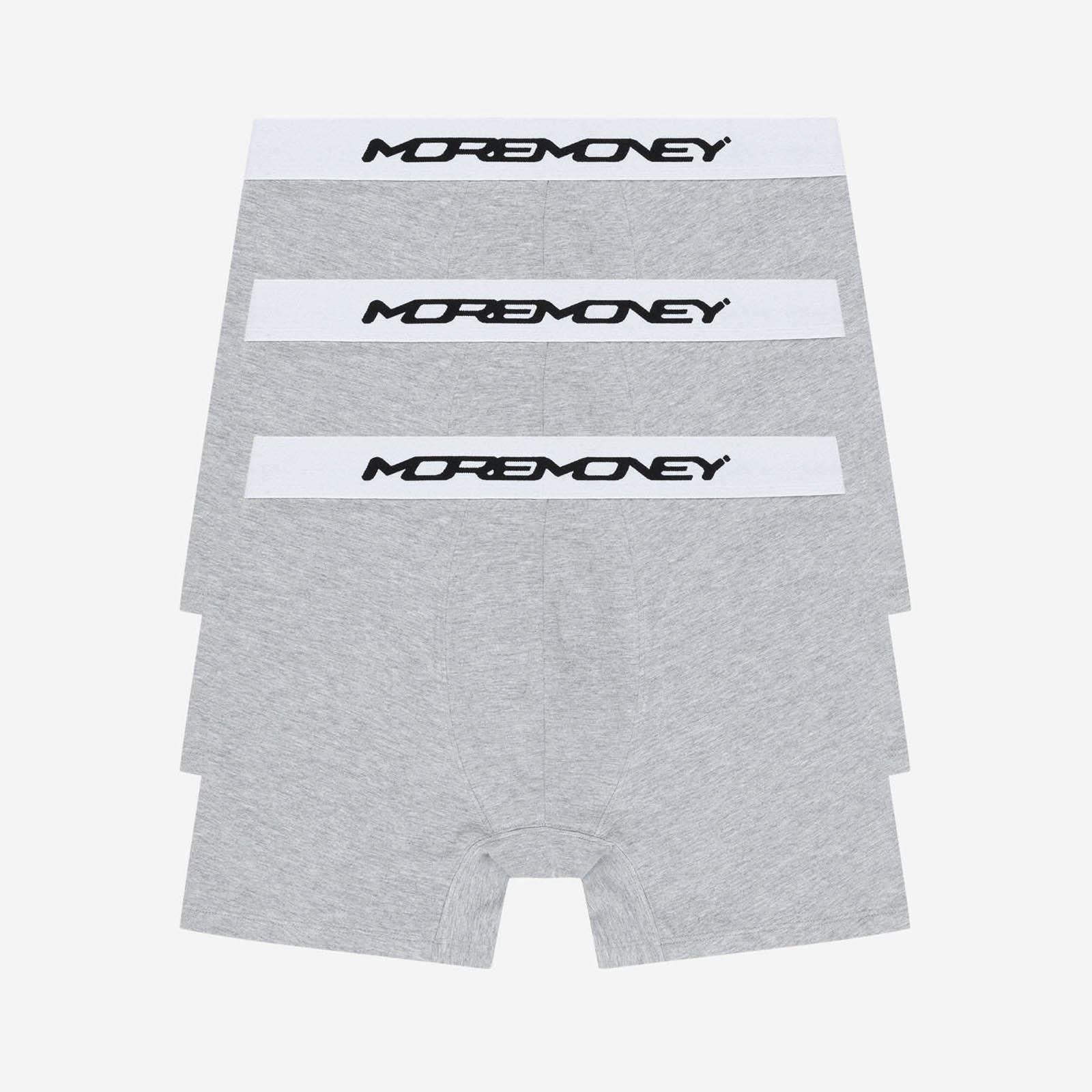 THE BOXERS GREY MELANGE (3-PACK)