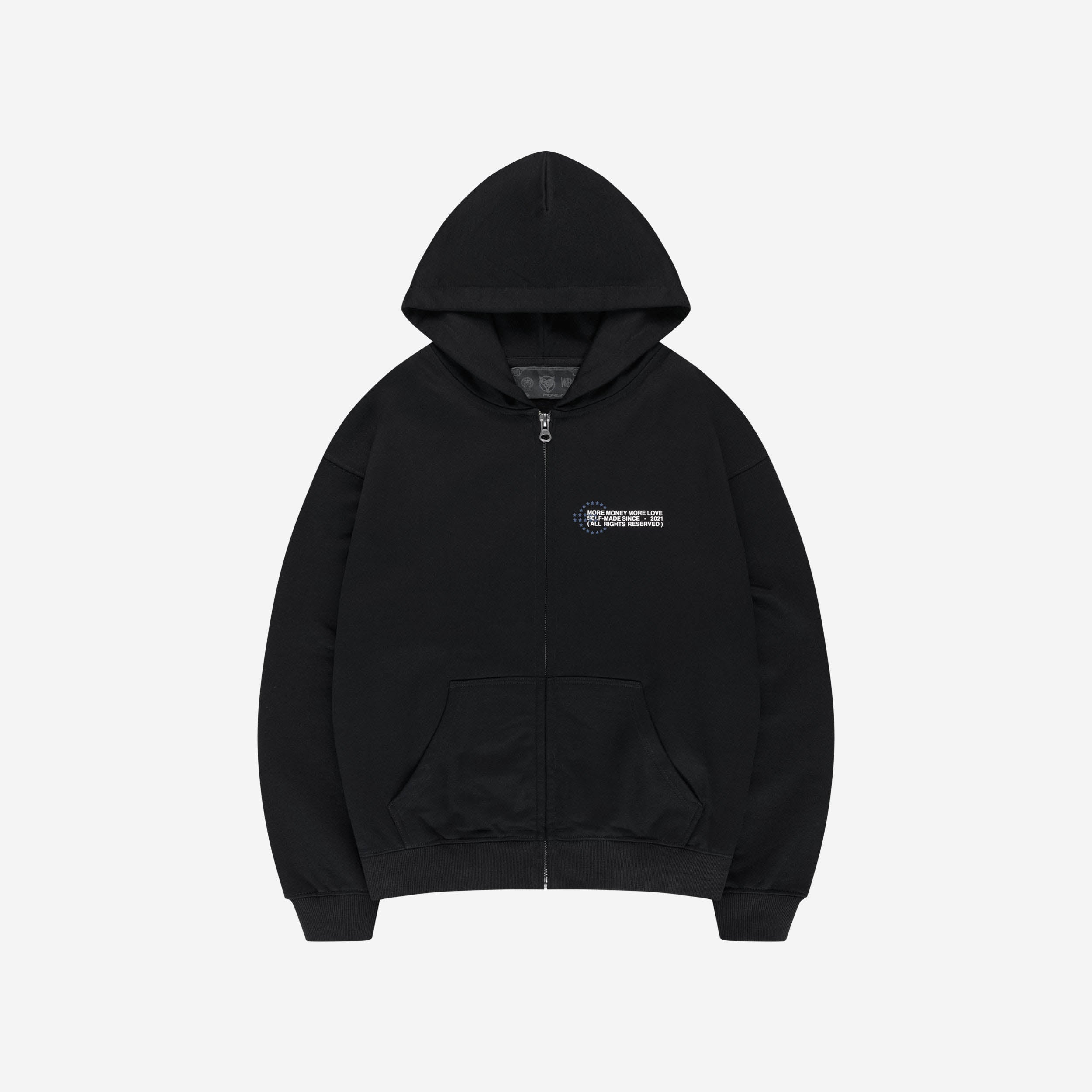 PROFIT ZIP HOODIE BLACK