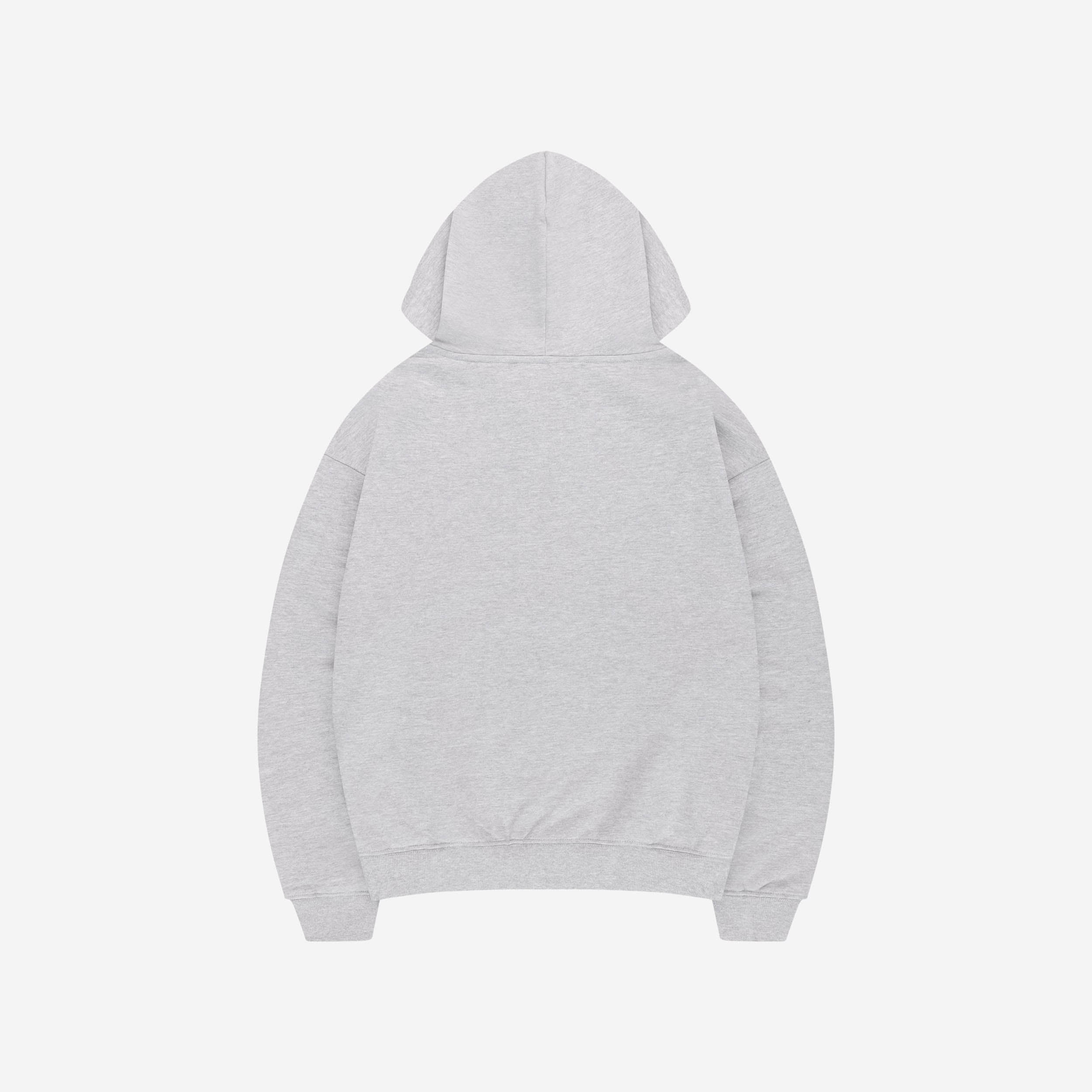 PROFIT ZIP HOODIE GREY MELANGE