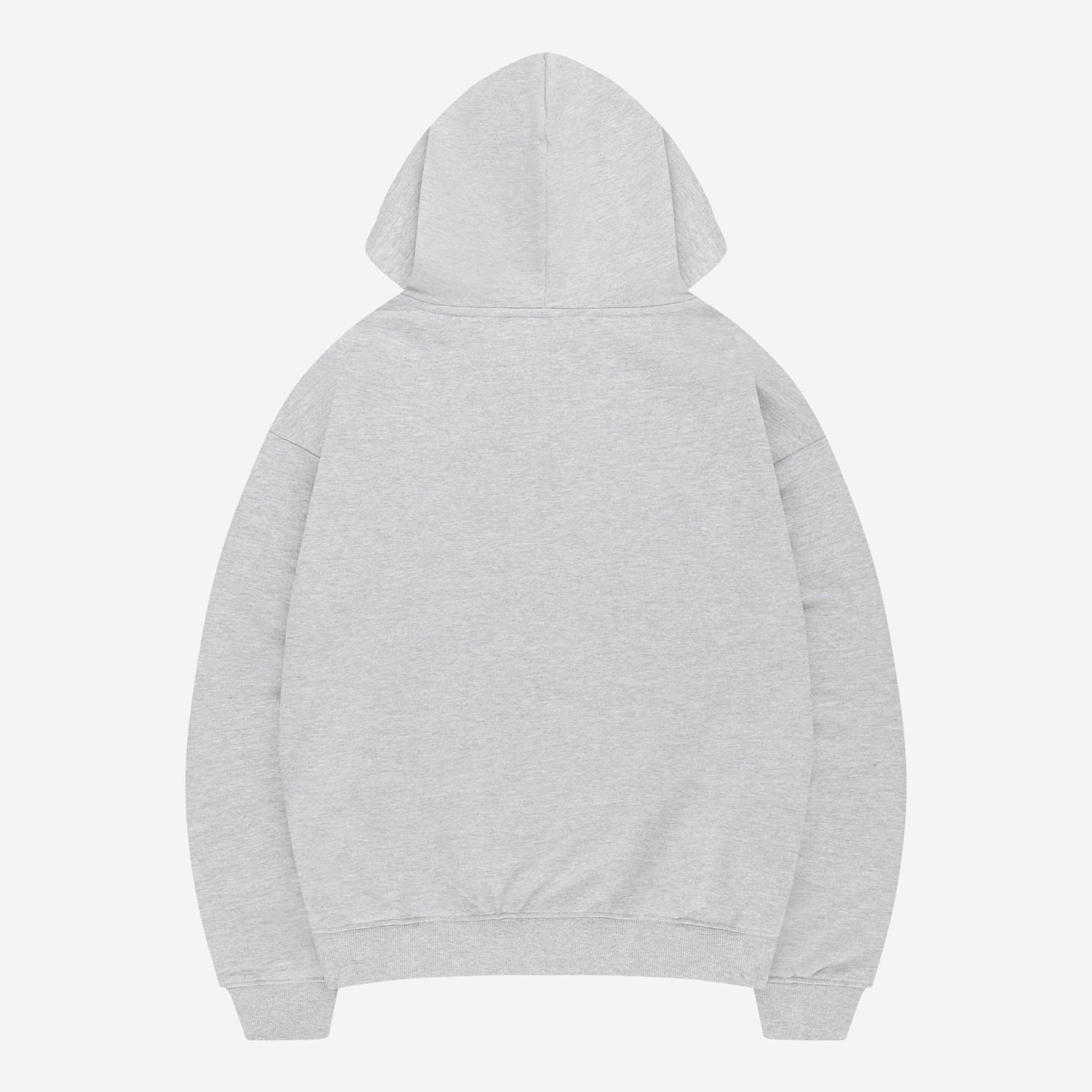 PROFIT ZIP HOODIE GREY MELANGE
