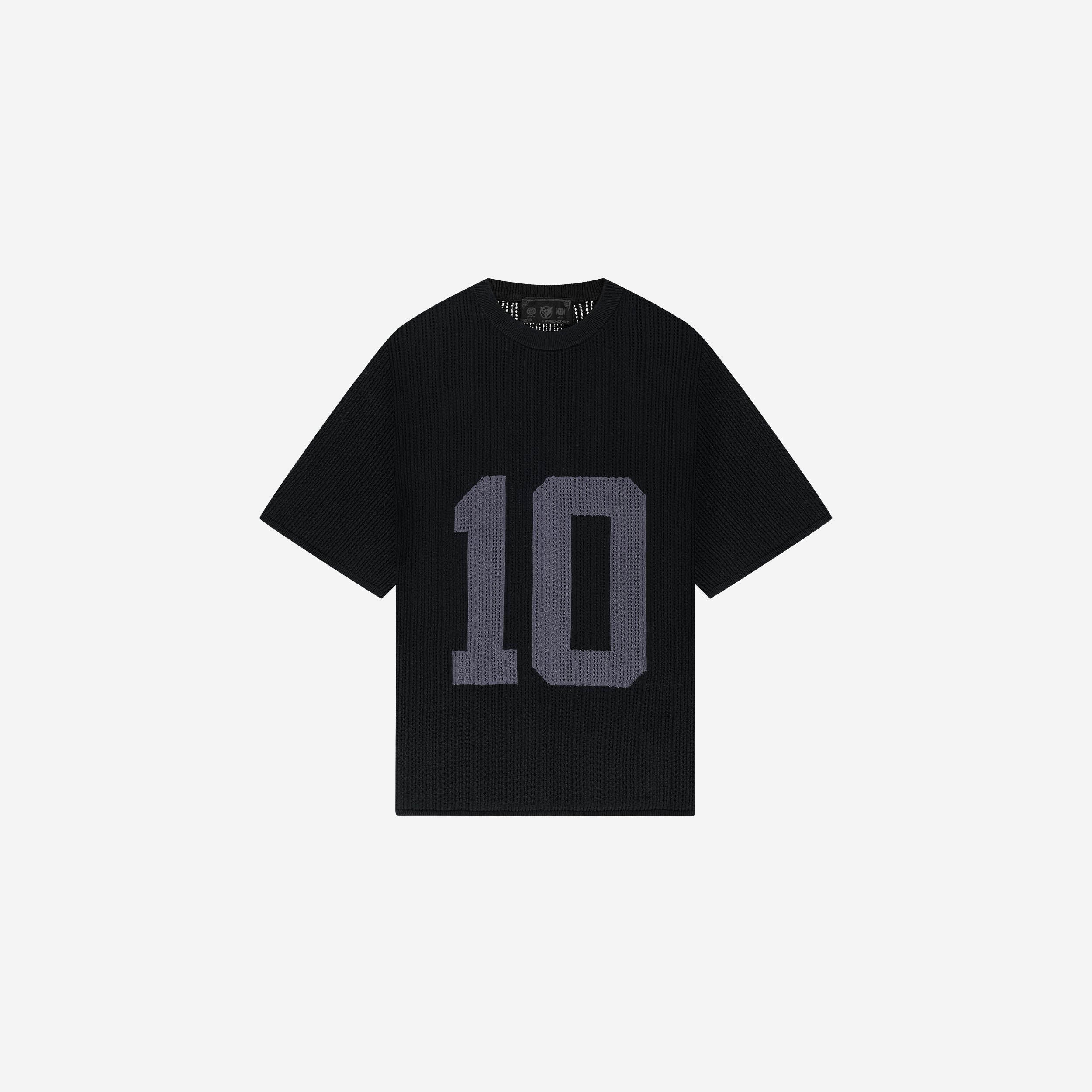 KNIT TEE JERSEY BLACK
