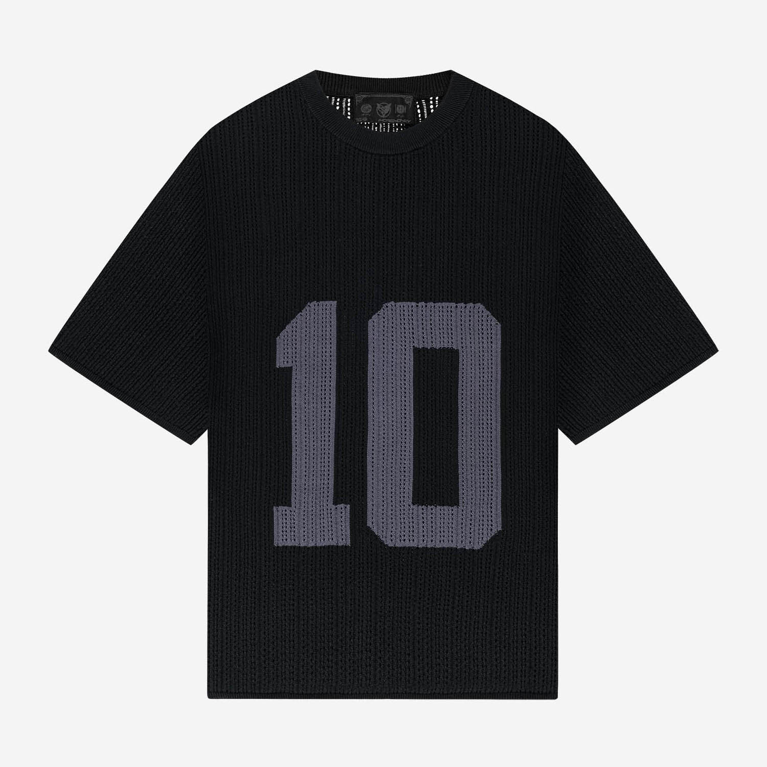 KNIT TEE JERSEY BLACK