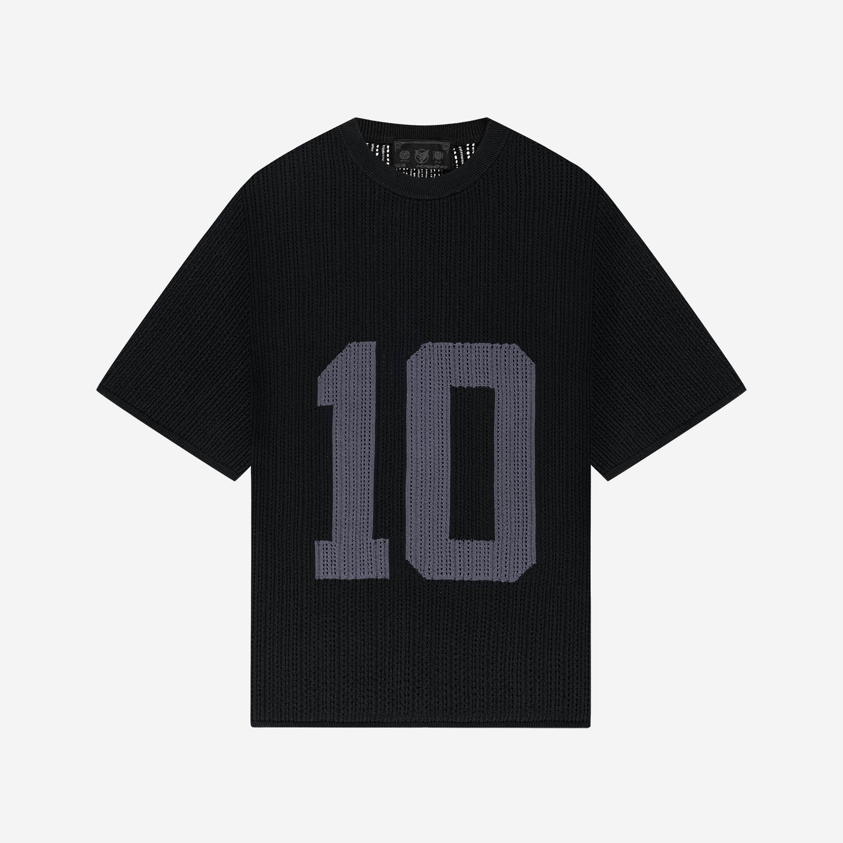KNIT TEE JERSEY BLACK