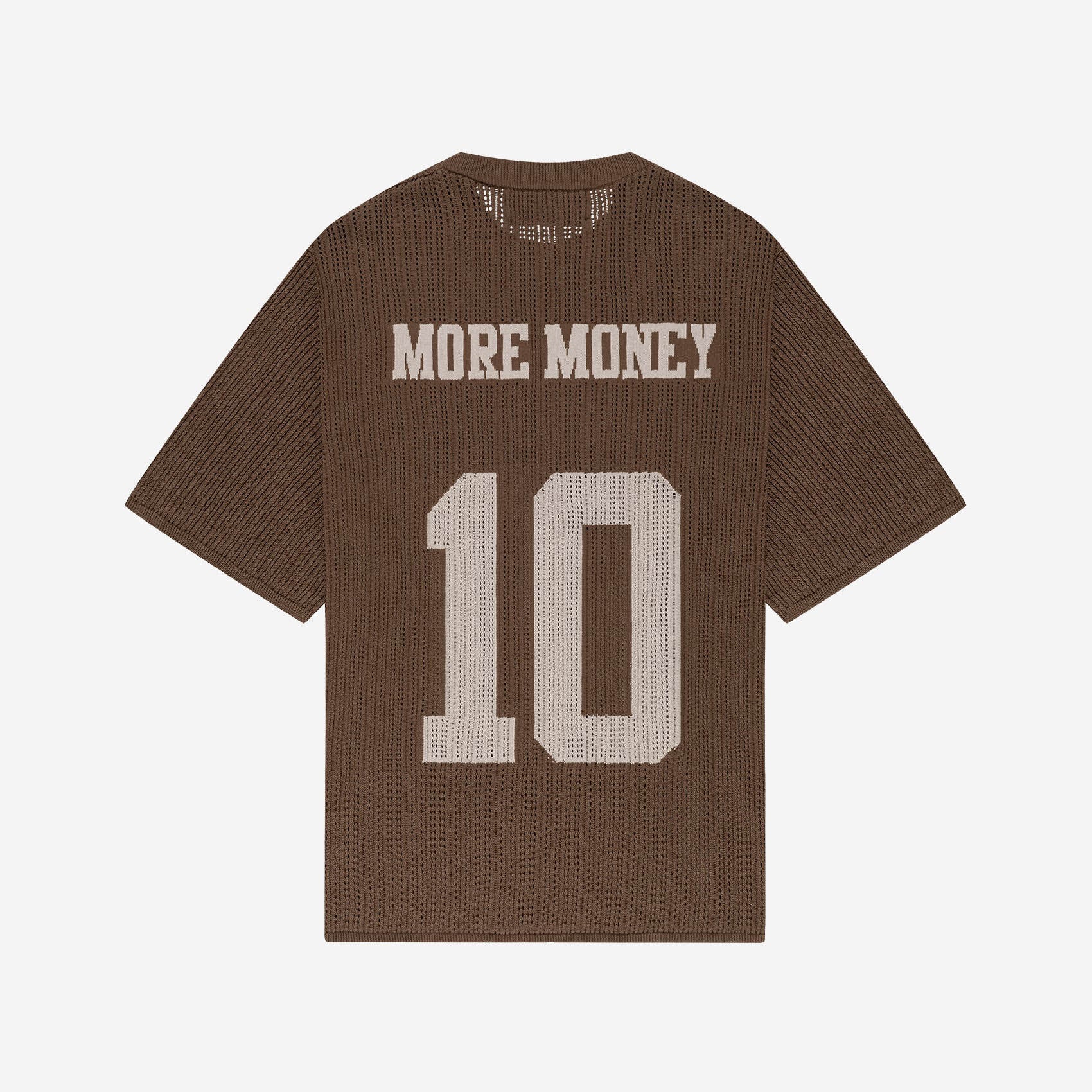 KNIT TEE JERSEY BROWN
