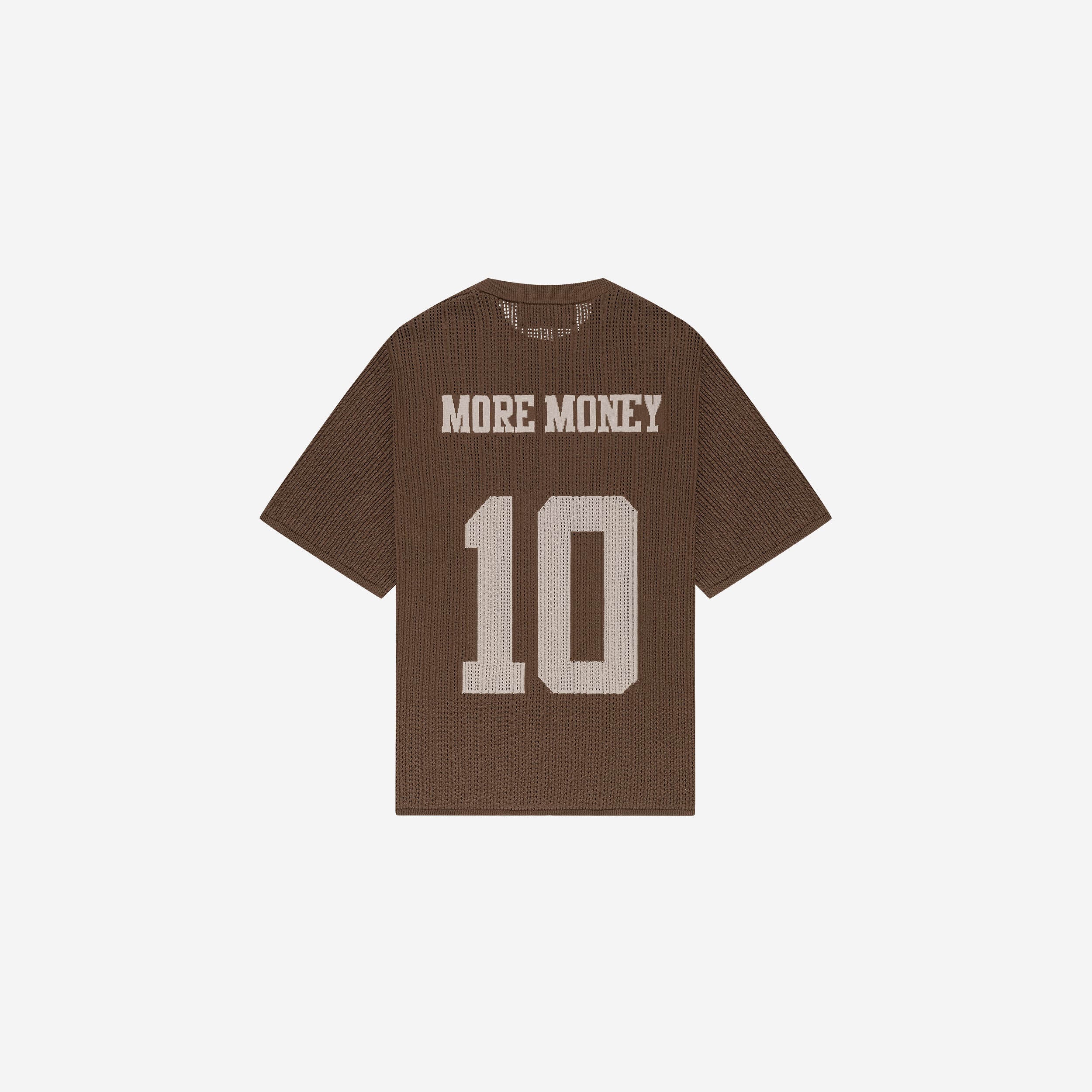 KNIT TEE JERSEY BROWN