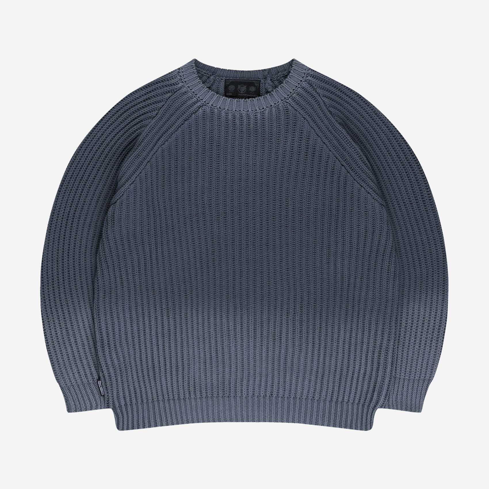 WASHED KNIT SWEATER ANTRACITE