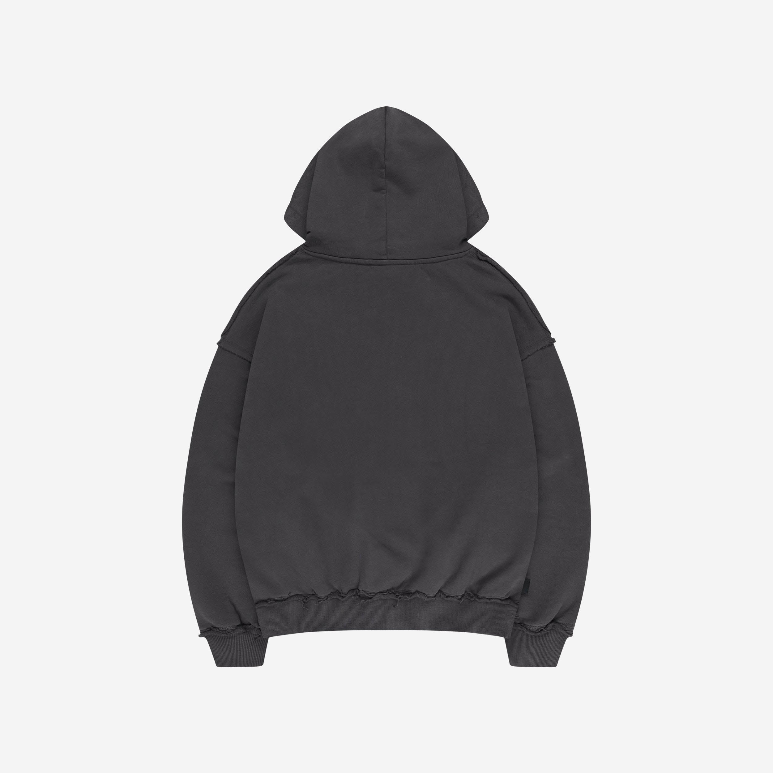 ROUGH HOODIE DARK GREY