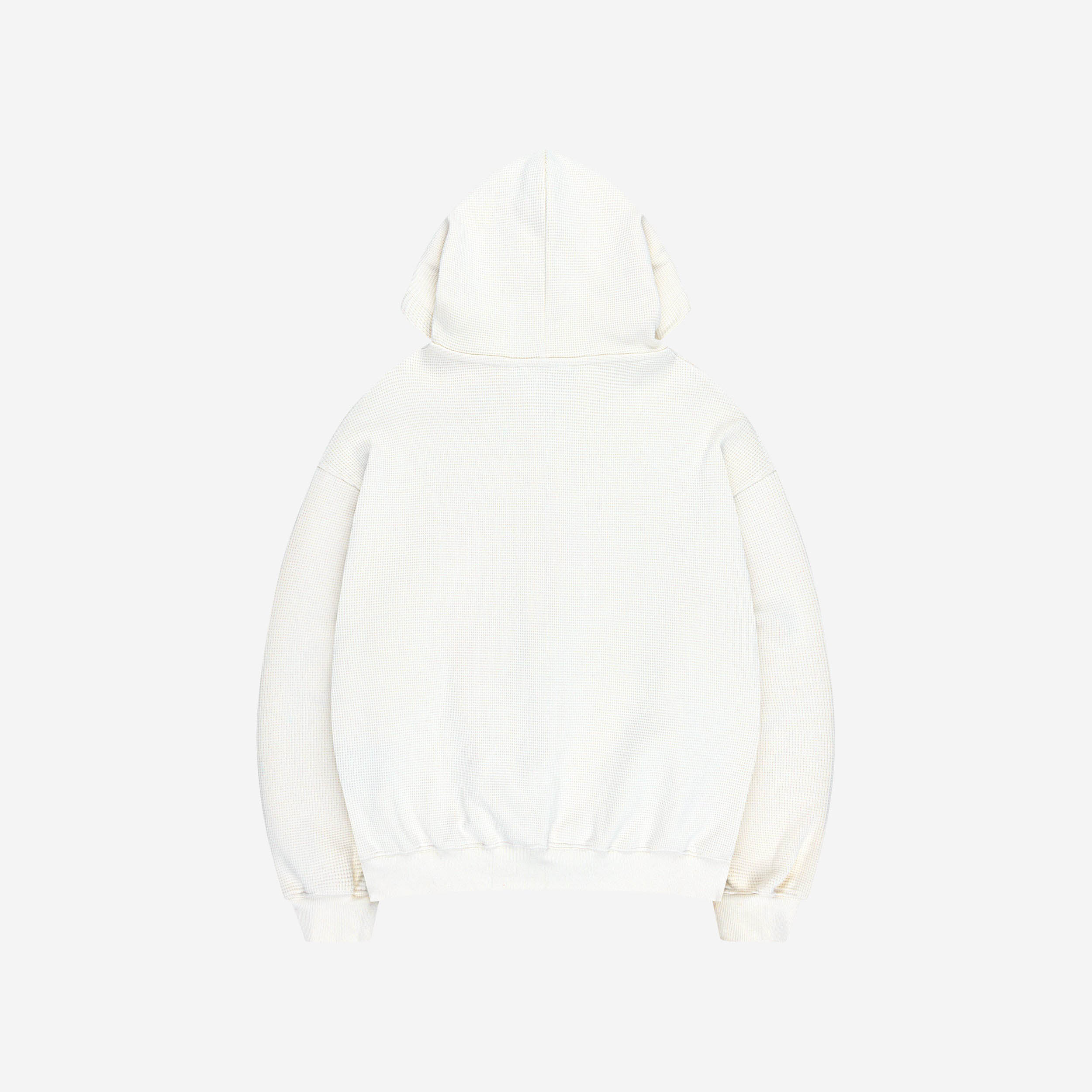 LEGACY WAFFLE ZIP HOODIE CREAM