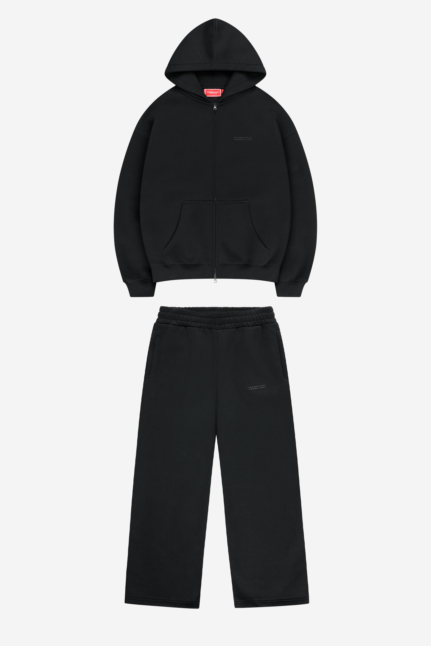 CLOUDS ZIP + JOGGER BLACK