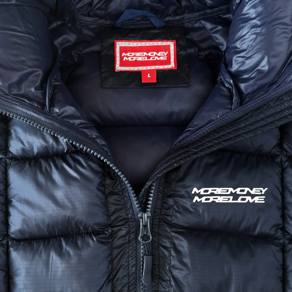 MORE MONEY SLIM PUFFER NAVY